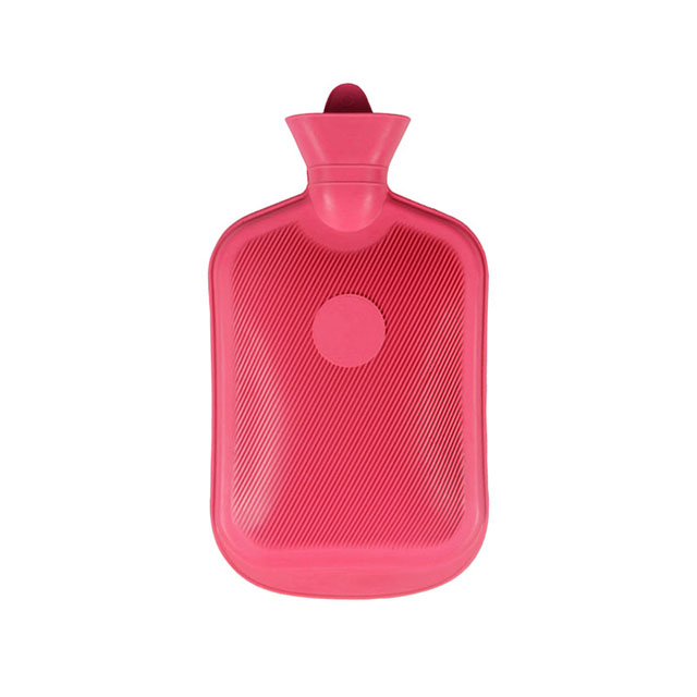 Bottiglia per acqua calda in gomma classica con motivo stampa