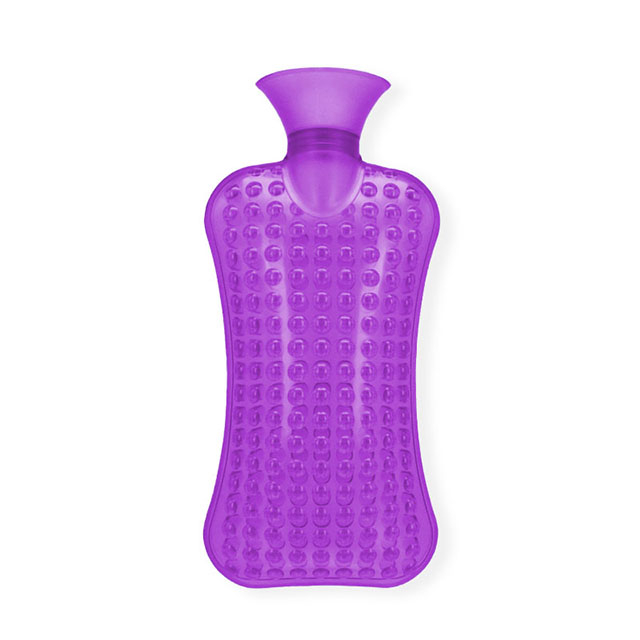 Bottiglia di acqua calda trasparente in PVC spessa ad alta densità