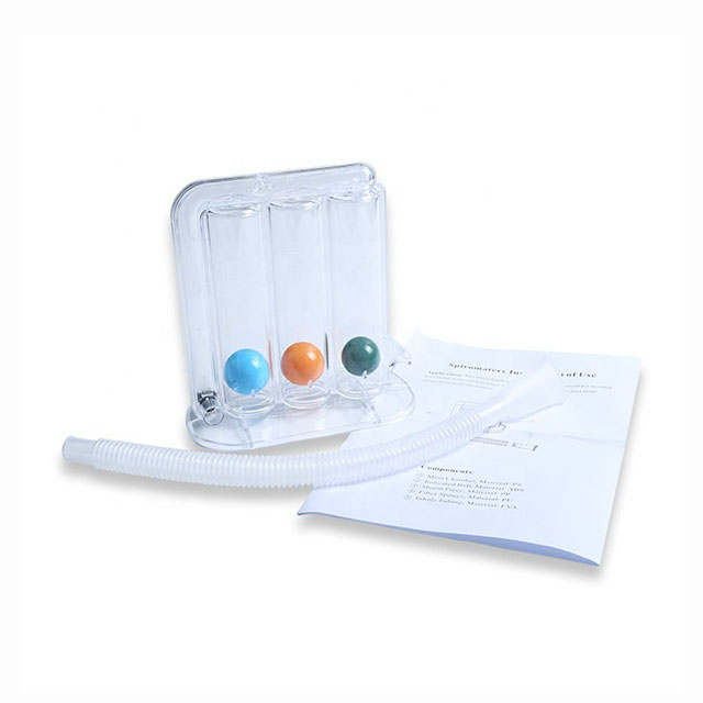 Spirometro del portatile del polmone portatile Tre palle Spirometro per la respirazione