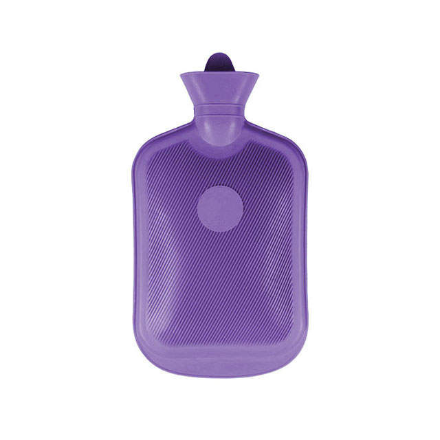 Bottiglia per acqua calda in gomma classica con motivo stampa